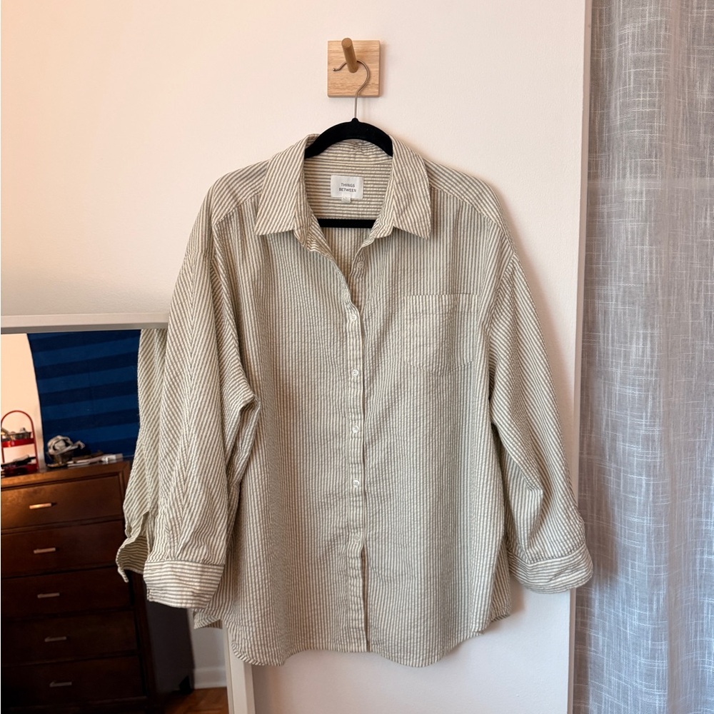 Striped Button Down Shirt